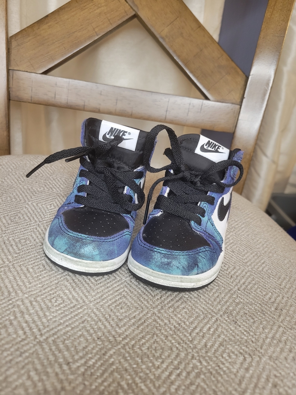 Nike Air Jordan 1 Retro High OG TD Tie Dye Size 6c - Picture 2 of 9